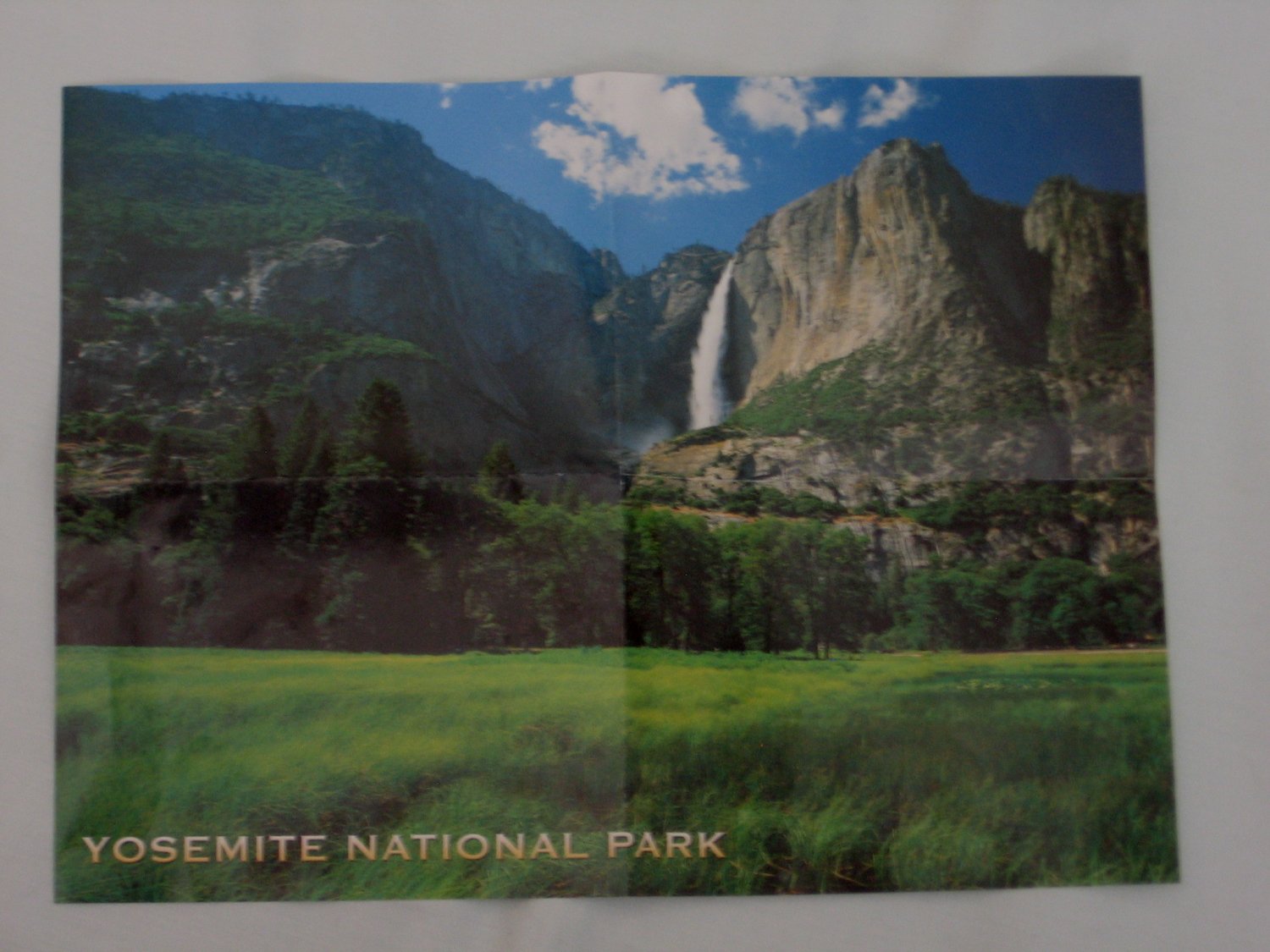 YOSEMITE NATIONAL PARK Poster Print featuring Yosemite Falls 9x12 Wall Art