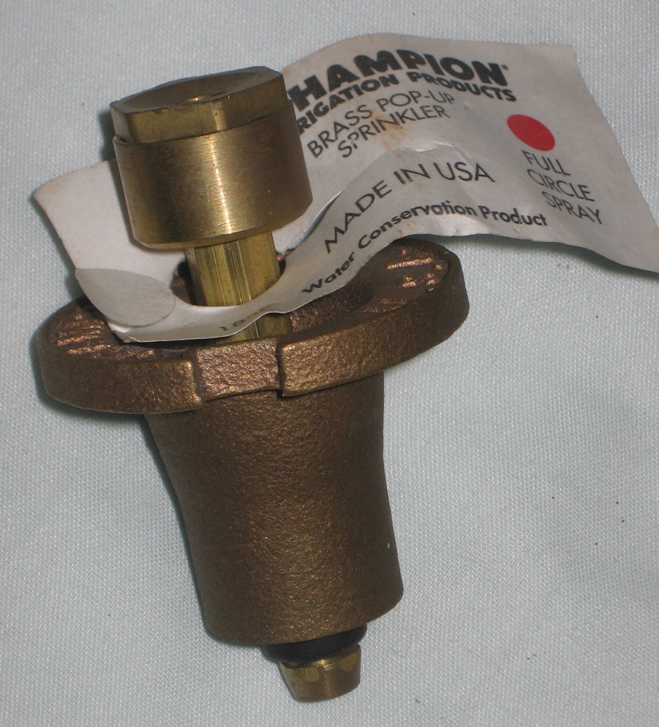 Champion Irrigation Brass PopUp Sprinkler 18SF Full Circle Spray NEW