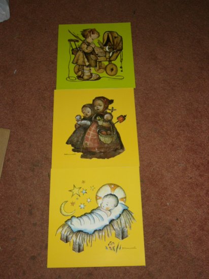 3 GREAT HUMMEL PRINTS 10 1/2 x 12" PRAYING GIRL/JESUS/+