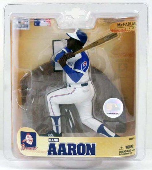 MCFARLANE COOPERSTOWN 5 HANK AARON MILWAUKEE BRAVES