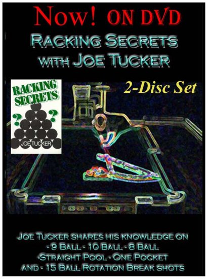POOL/BILLIARDS RACKING SECRETS 2-DISC DVD/VIDEO SET