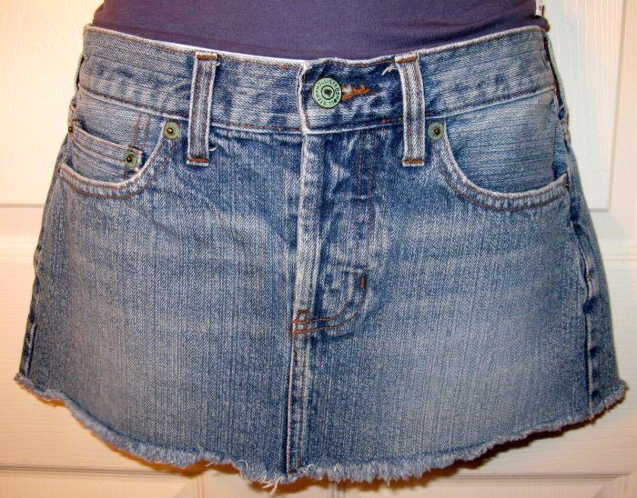 HOLLISTER~sz1~Flirty & SEXY HIPSTER jean SKIRT~