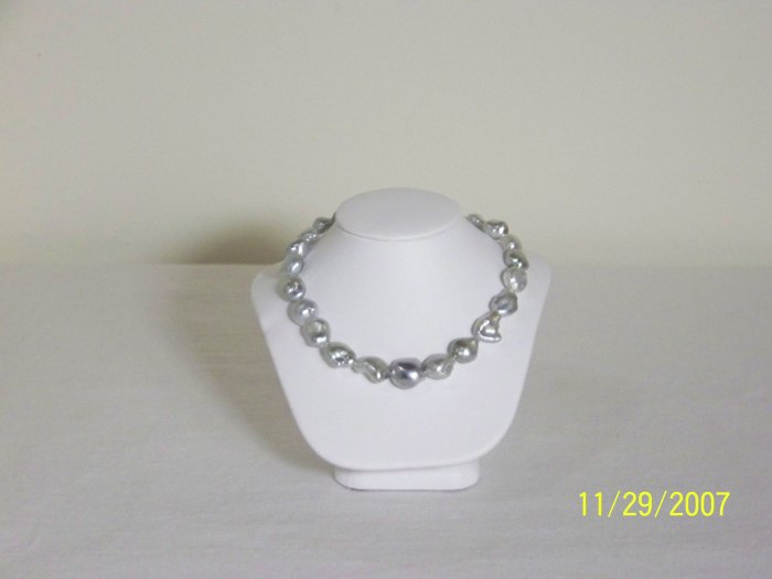 Rare Keshi Tahitian Black Pearl Strand