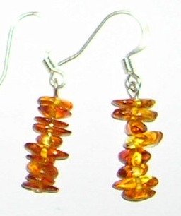 Amber earrings