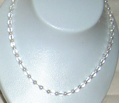 Pearls with Crystals necklace