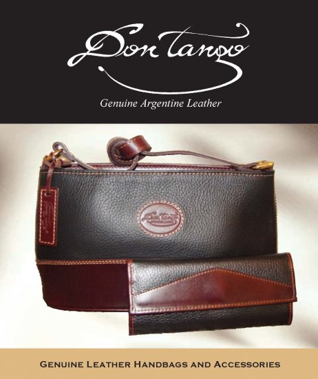 Argentina Leather Handbag Only - Black