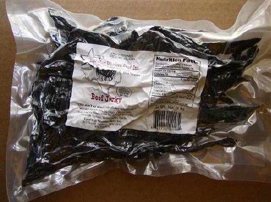 Lone Star Hickory Smoked Beef Jerky 3oz size