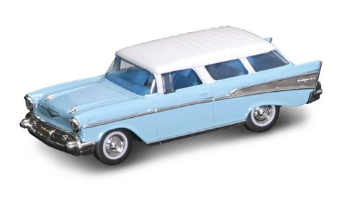 Road Legends 1957 Chevrolet Nomad by Yat Ming, 1:43 Scale - Blue