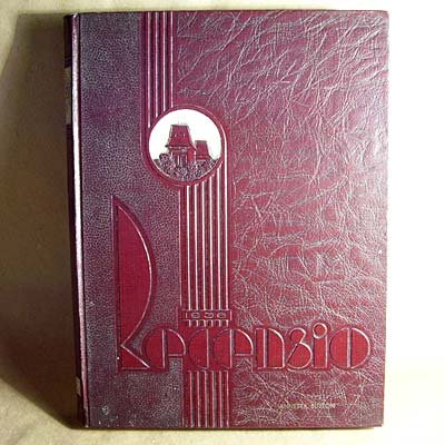 Miami University Oxford Ohio 1936 Recensio Vintage 1930âs Yearbook