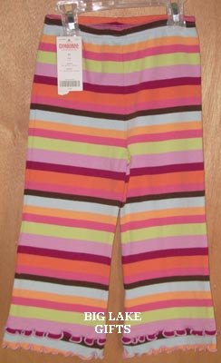 Gymboree Snow Blossom Multi Stripe Pants Size 2T NEW
