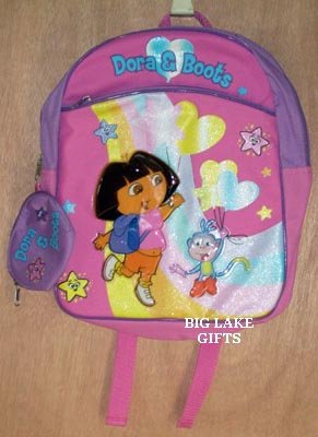 Dora The Explorer & Boots Backpack w/ Coin Purse NEW