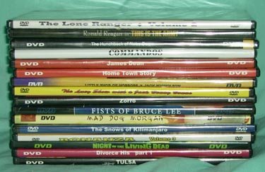DVD Lot of 16 Most NEW James Dean M Monroe Bruce Lee