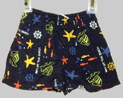 Gymboree Ocean Print Swimming Swim Trunks 0 - 6 Mos