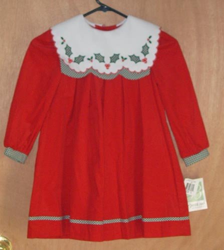 Bonnie Jean Red Holiday Christmas Dress Size 5 NEW