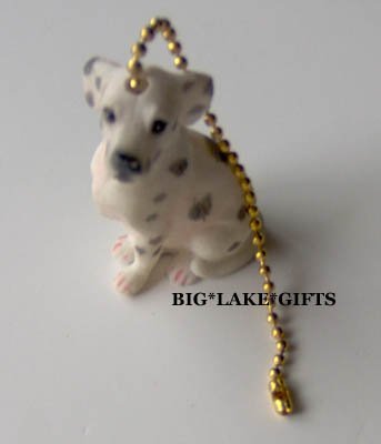 Dalmation Dog Ceramic Ceiling Fan Pull