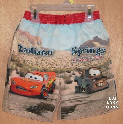 Disney Pixar CARS Swimming Swim Trunks Shorts 5T 5 NEW
