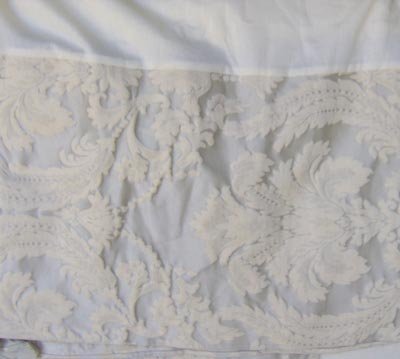 Croscill Sage & Champagne Bed Skirt Jacquard KING New