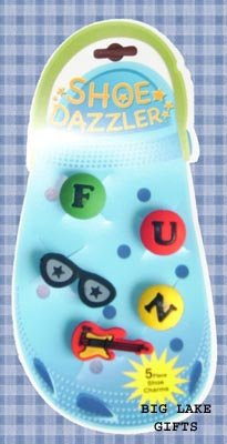 Shoe Dazzler Crocs Clogs 5 Piece Shoe Charms Guitar FUN