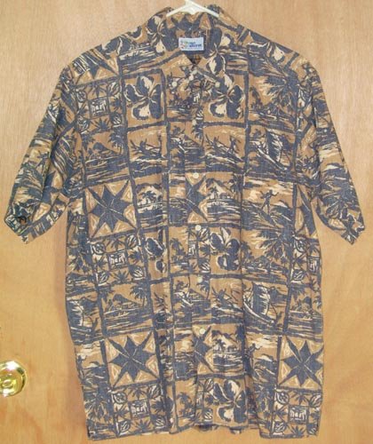 Vintage Reyn Spooner Reverse Print Aloha Shirt Size Large L