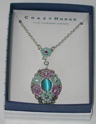 Crazy Horse by Liz Claiborne Turquoise Necklace NEW