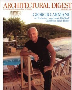 Architectural Digest Magazine Nov 2006 GIORGIO ARMANI