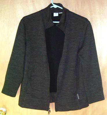 Armani Exchange A/X Gray Zip Front Jacket Size Small S