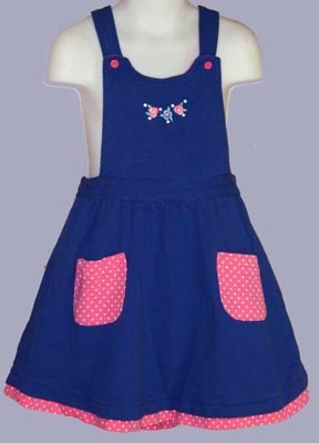 Gymboree Classic Bold Blue Jumper Dress Size XL 4 5 6