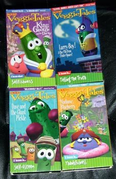 Veggie Tales Video Lot VHS Movies VeggieTales