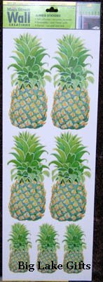 Pineapple Jumbo Wall Stickers Border Wallies - NEW