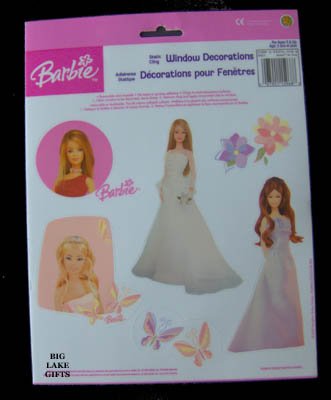 Barbie Window Decorations Clings Room Decor NEW