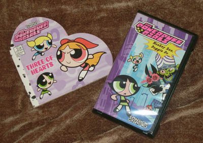 Powerpuff Girls VHS Movie Video & Book Lot