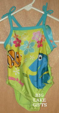 Finding Nemo Girls Bathing Swim Suit 18 Months NEW