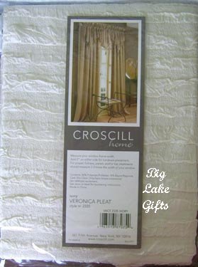 Croscill Ascot Valance Veronica Pleat Ivory NEW