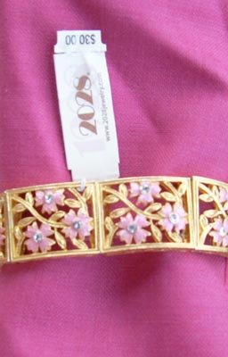 2028 by 1928 Pink Ornate Rhinestone Bracelet - NEW