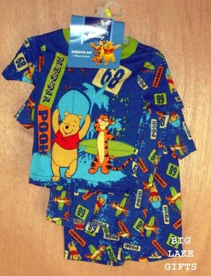 Winnie The Pooh 3 pc Pajamas PJ's Boys Size 3T NEW