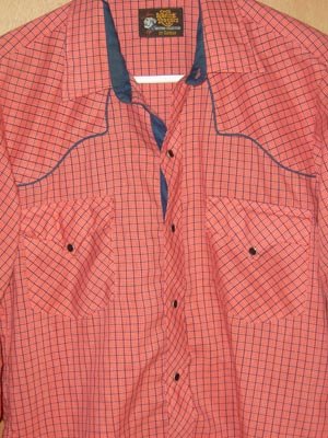 Vintage Kenny Rogers Western Shirt Pearl Snaps M 15 1/2