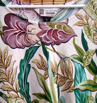 Tori Richard Tropical Dress Ladies Size Large L