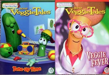 Veggie Tales Coloring & Activity Book Lot of 2 NEW