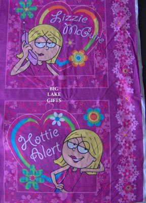 Lizzie McGuire Fabric 2 Pillow Panels Pink Room Decor