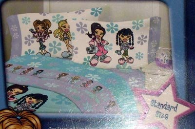 BRATZ Pillowcase Standard Pillow Case NEW Wildflowers