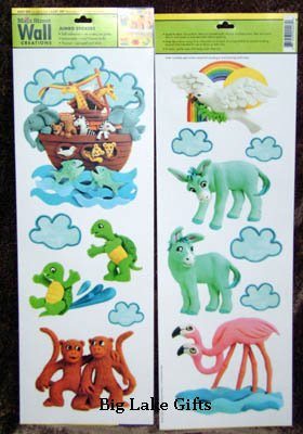 Noah's Ark Jumbo Wall Stickers Border Wallies - NEW