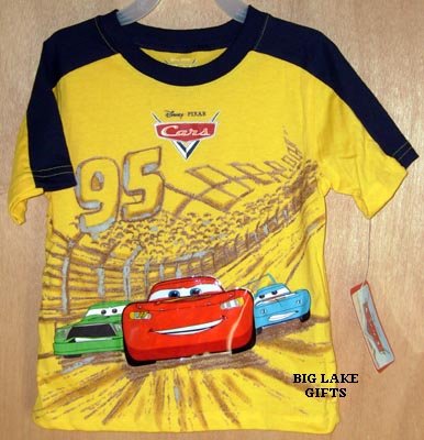 Disney CARS Summer Shirt 3T Top NEW Lightening McQueen