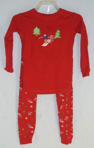 Baby Gap Red Winter PJ's Pajamas 2pc Size 3 Years 3T