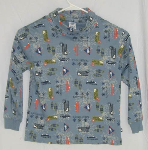 Gymboree Arctic Rescue Blue Turtleneck Shirt Size 5 Years