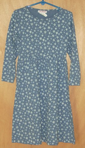 My Twinn Periwinkle Snowflake Dress Size XS 3/4 3T 4T