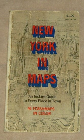 Vintage NEW YORK IN MAPS New York Guide 1969 Dell
