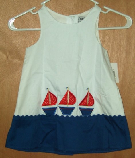 Austin & Ashley Boutique Sailboat Swing Top Dress Size 4T NEW Free Shipping