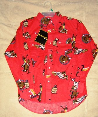 Rustler Pearl Snap Western Shirt Rodeo Size L Large 10/12 NEW