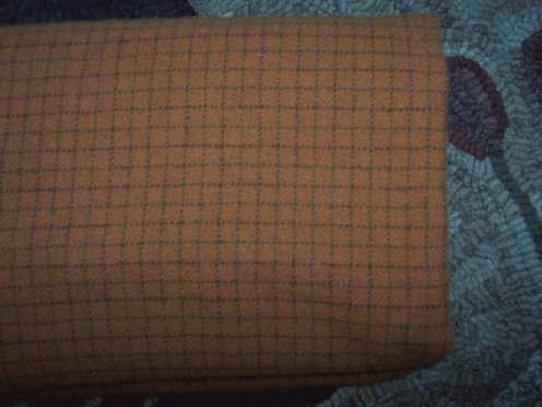 Pumpkin - Rug Hooking wool, quilting and applique crafts