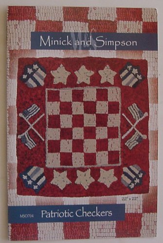 Patriotic Checkers - Polly Minick Rug Hooking Paper Pattern